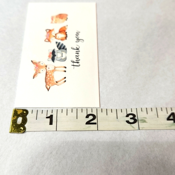 LAST 1❤️!Woodland Critters Business Thank You Cards 50 Count - Picture 5 of 5